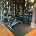 Fitnesstegel zwart/wit 100x100x1,5cm