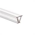 Glasverbindingsprofiel 135 graden 12-12,8mm transparant (L=3m)