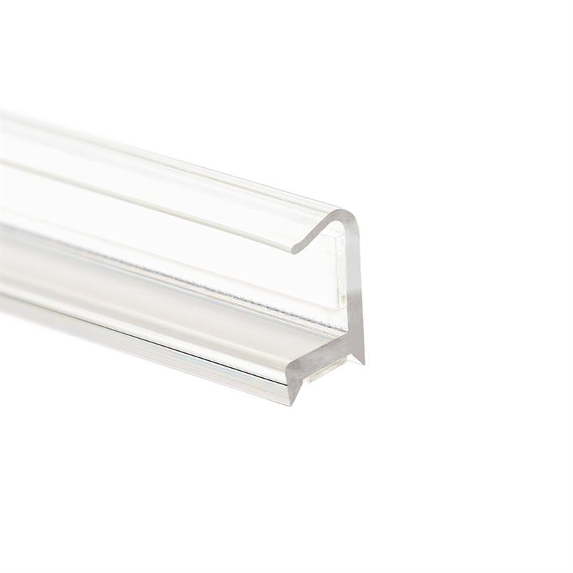 Glasverbindingsprofiel 90 graden 10-10,8mm transparant (L=3m)