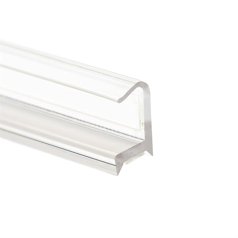 Glasverbindingsprofiel 90 graden 12-12,8mm transparant (L=3m)