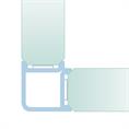 Glasverbindingsprofiel hoek 10-10,8mm transparant (L=3m)
