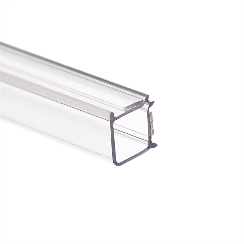 Glasverbindingsprofiel hoek 10-10,8mm transparant (L=3m)