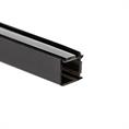 Glasverbindingsprofiel hoek 10-10,8mm zwart (L=3m)