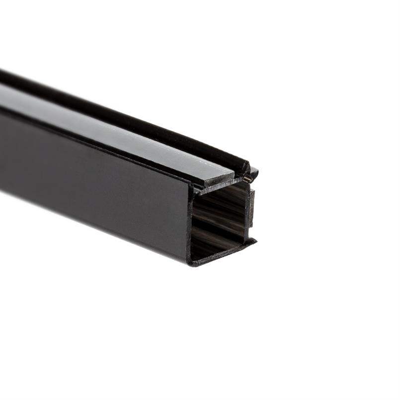 Glasverbindingsprofiel hoek 10-10,8mm zwart (L=3m)