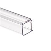 Glasverbindingsprofiel hoek 12-12,8mm transparant (L=3m)