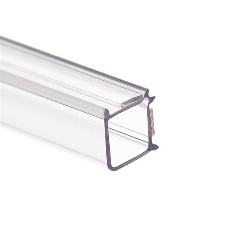Glasverbindingsprofiel hoek 12-12,8mm transparant (L=3m)