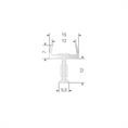 Glasverbindingsprofiel tussenwand 12-12,8mm transparant (L=3m)