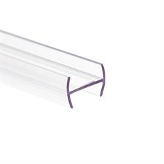 H-profiel kunststof 10-10,8mm transparant (L=3m)