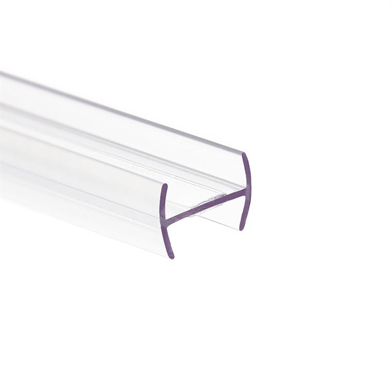 H-profiel kunststof 10-10,8mm transparant (L=3m)