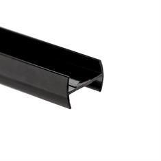 H-profiel kunststof 10-10,8mm zwart (L=3m)