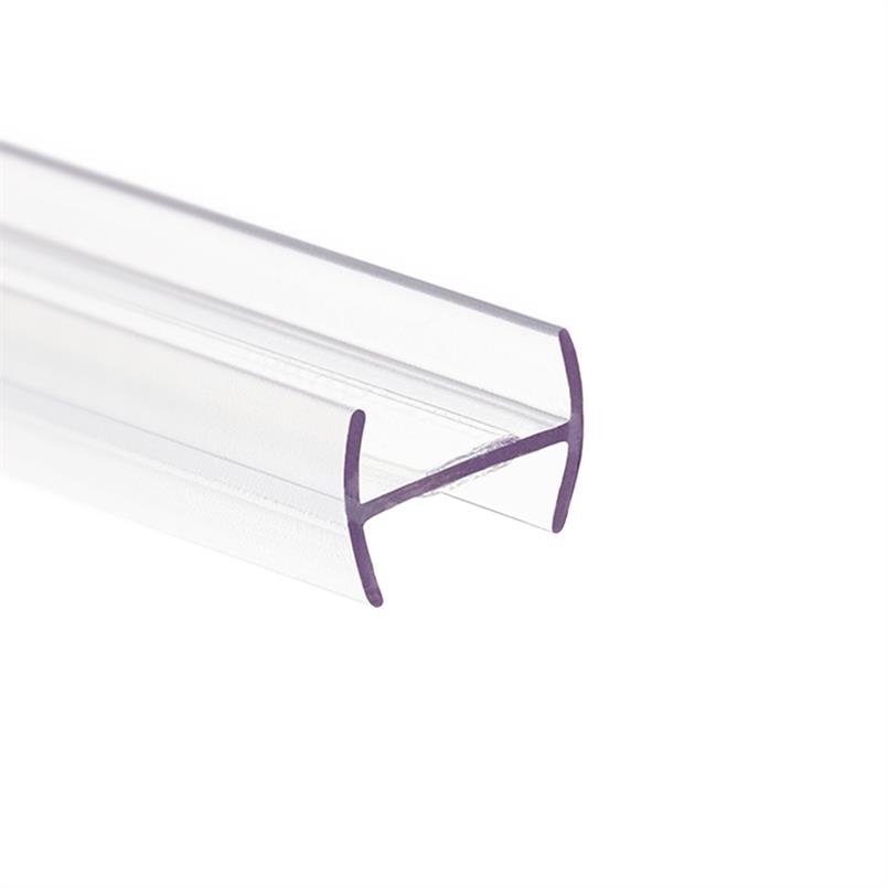 H-profiel kunststof 12-12,8mm transparant (L=3m)
