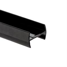 H-profiel kunststof 12-12,8mm zwart (L=3m)