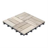 Houten terrastegel Tonder 30x30x2,4cm (set 9 tegels)