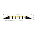 Kabelbrug 5 kanalen zwart/geel LxBxH=930x500x50mm