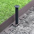 Kunststof borderrand groen 40mm (L=10m)