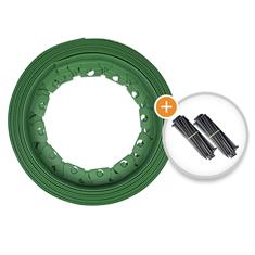 Kunststof borderrand groen 40mm (L=10m)