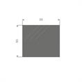 Mosrubber rechthoekigsnoer BxH= 35x30mm (L=15m)