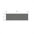 Mosrubber rechthoekigsnoer BxH= 50x15mm (L=25m)