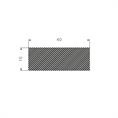 Mosrubberband BxH= 40x15mm (L=25m)