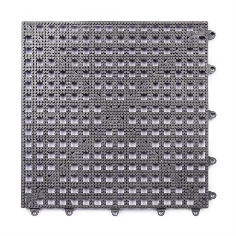 Open kliktegel grijs 300x300x13mm (set 25 stuks)