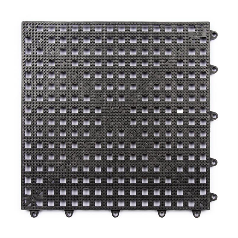 Open kliktegel zwart 300x300x13mm (set 50 stuks)