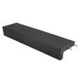 Opsluitband L-vorm zwart 100x25x12,5x5cm