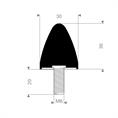 Parabool demper type KP/D 30x36mm (M8) set 10 stuks