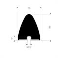 Parabool demper type KP/E 75x89mm (M12) set 5 stuks