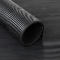 Platte ribloper zwart 3mm (LxB=10x1,2m)