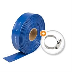 Platte tuinslang met slangklem budget DN=25mm (rol 20 meter)