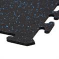 Puzzelmat Ultrafloor zwart/blauw 500x500x8mm (set 4 tegels)