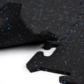 Puzzelmat Ultrafloor zwart/blauw 500x500x8mm (set 4 tegels)