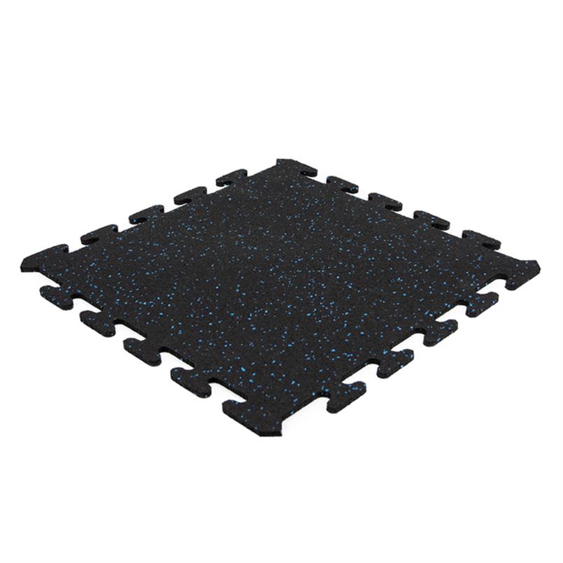 Puzzelmat Ultrafloor zwart/blauw 500x500x8mm (set 4 tegels)