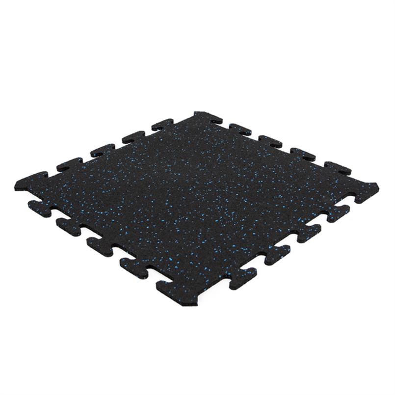 Puzzelmat Ultrafloor zwart/blauw 500x500x8mm