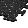 Puzzelmat Ultrafloor zwart/groen 500x500x8mm