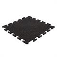 Puzzelmat Ultrafloor zwart/rood 500x500x8mm (set 4 tegels)