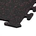 Puzzelmat Ultrafloor zwart/rood 500x500x8mm (set 4 tegels)