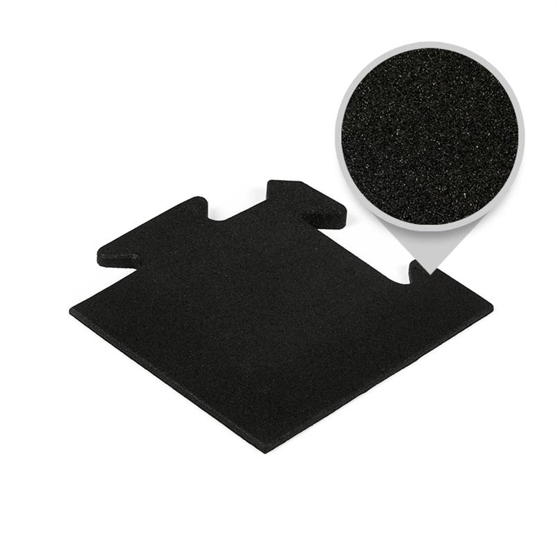 Puzzeltegel premium hoekstuk zwart 15mm