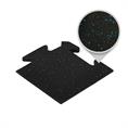Puzzeltegel premium hoekstuk zwart/blauw 15mm