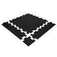 Puzzeltegel premium hoekstuk zwart/blauw 15mm