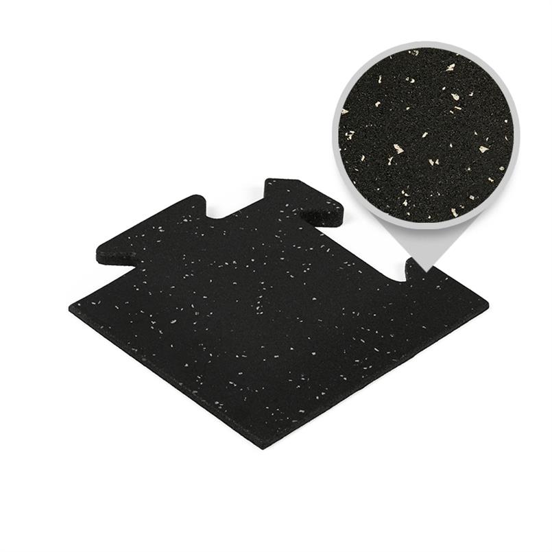 Puzzeltegel premium hoekstuk zwart/grijs 15mm