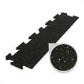 Puzzeltegel premium randstuk zwart/grijs 15mm