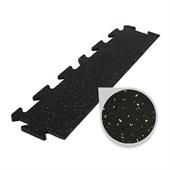 Puzzeltegel premium randstuk zwart/grijs 15mm
