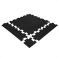 Puzzeltegel premium zwart/grijs 100x100x1,5cm