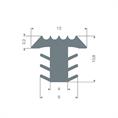 PVC infreesprofiel grijs BxH= 12x10,8mm (L=25m)