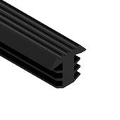 PVC infreesprofiel zwart 8,5x7,5mm (L=25m)