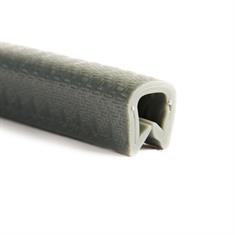 PVC kantafwerkprofiel donkergrijs 4-5mm /BxH= 13x15mm (L=50m)