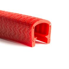 PVC kantafwerkprofiel rood 11-12mm /BxH= 17x14,4mm (L=50m)