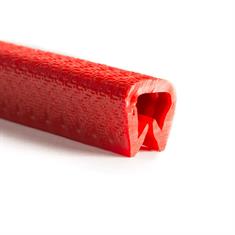 PVC kantafwerkprofiel rood 4-5mm /BxH= 13x15mm (L=50m)
