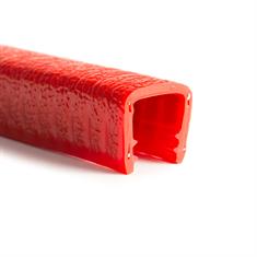 PVC kantafwerkprofiel rood 8-10mm /BxH= 17x15mm (L=50m)